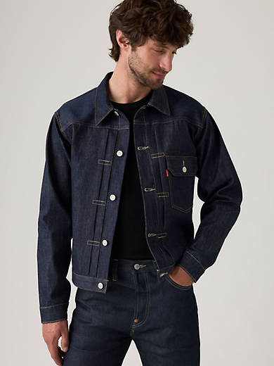 

Куртка типа I 1936 г Levi's, цвет Organic Rigid - Dark Wash