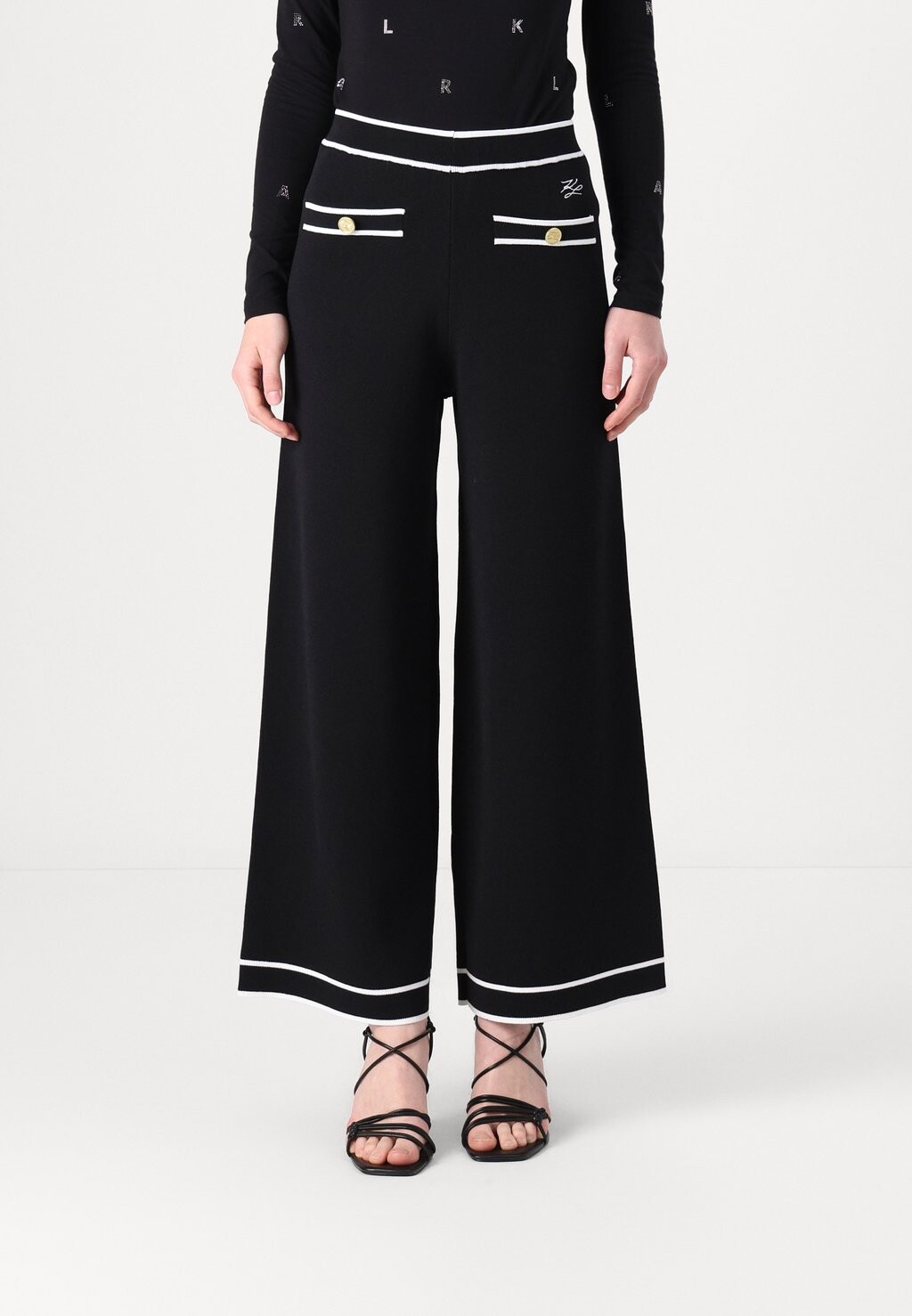 

Брюки WARDROBE CULOTTE KARL LAGERFELD, черный