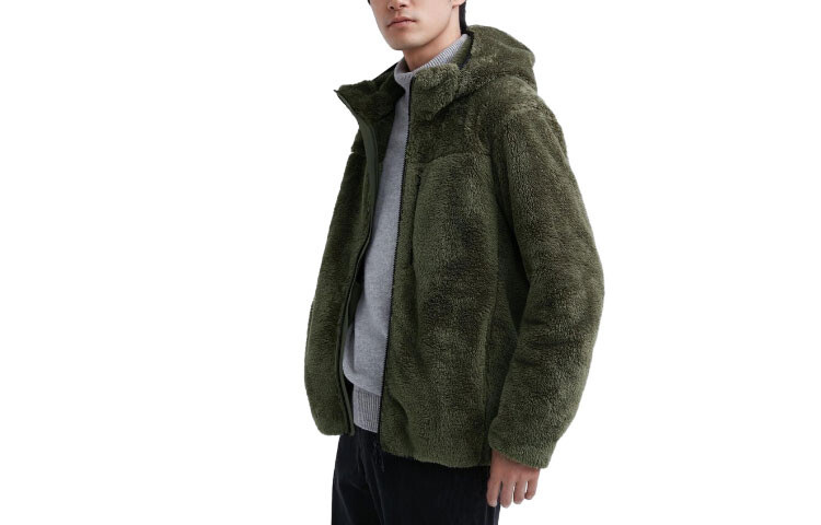 

Бархатная куртка мужская темно-зеленая Uniqlo, темно-зеленый