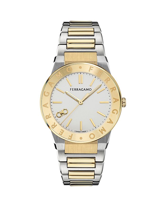 

Сапфировые часы с логотипом, 41 мм FERRAGAMO, белый