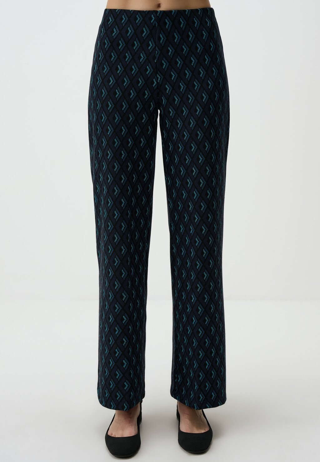 

Брюки GEOMETRIC WIDE LEG Jimmy Key, темно-синий