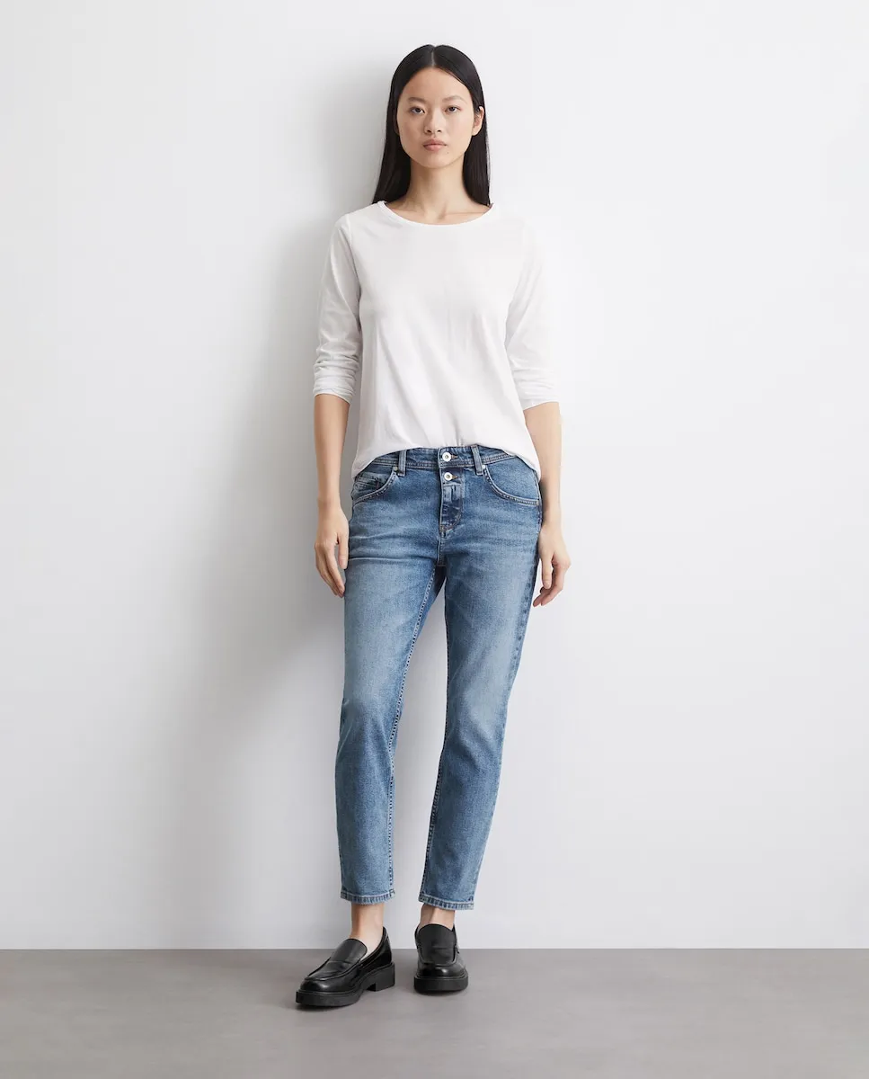 

Женские джинсы модели Theda boyfriend из органического хлопка MARC O'POLO, синий