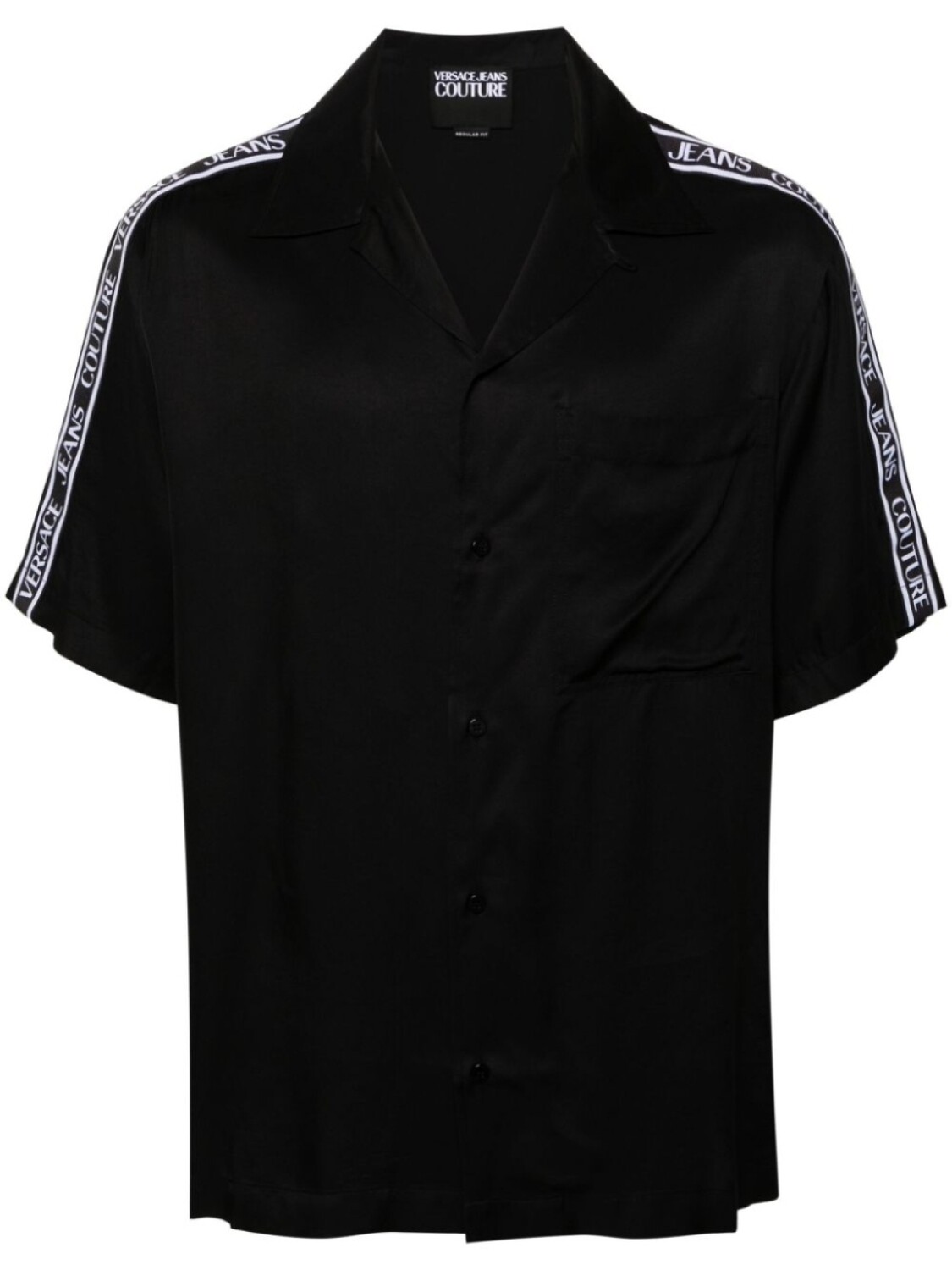 

Versace Jeans Couture рубашка с короткими рукавами и логотипом, черный