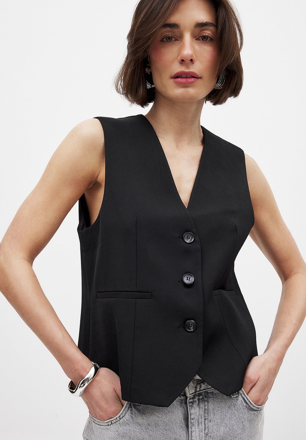 

Жилет TAILORED REGULAR NA-KD, черный