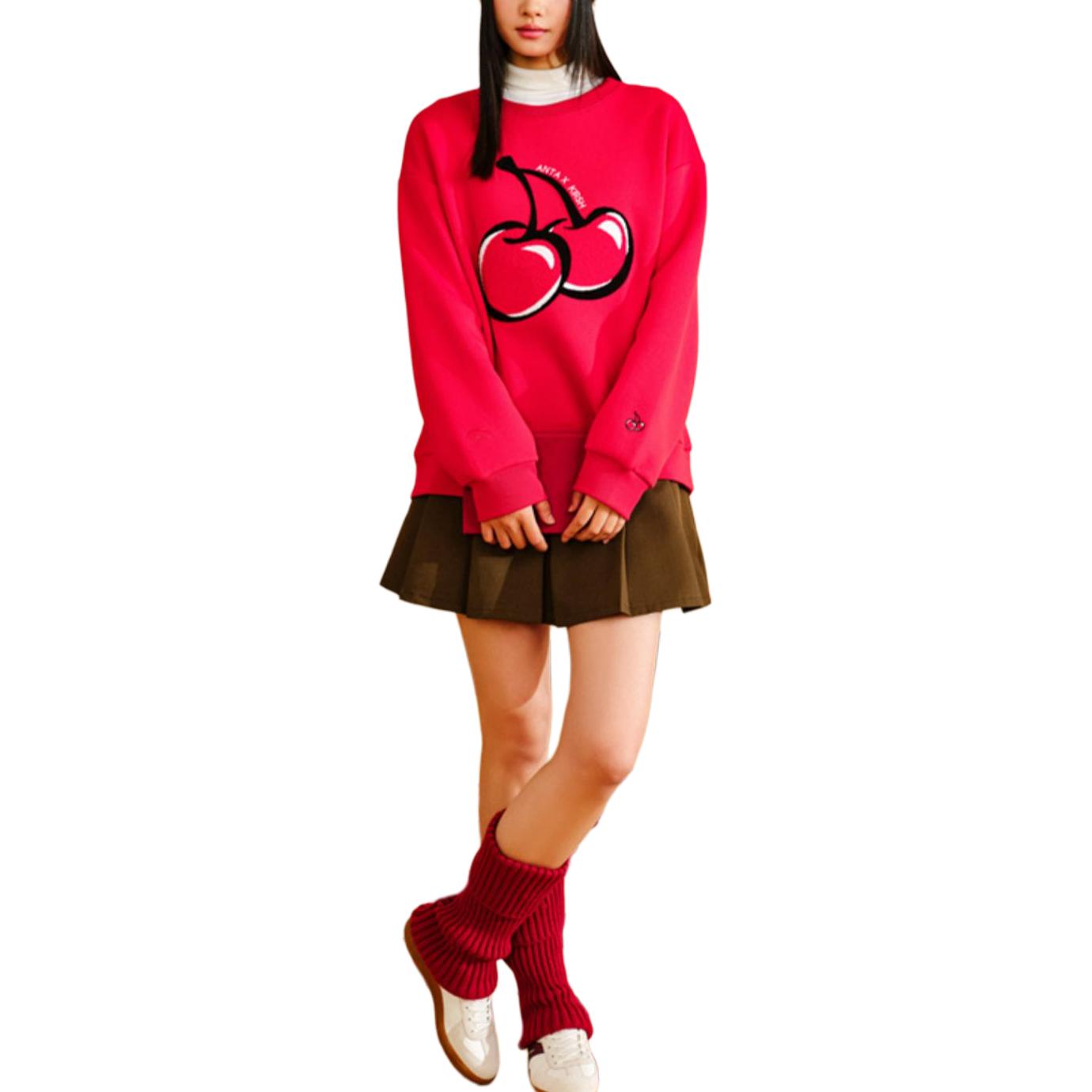 

ANTA SUPERSTORE Толстовка CHAOJIANTA для женщин насыщенный красный