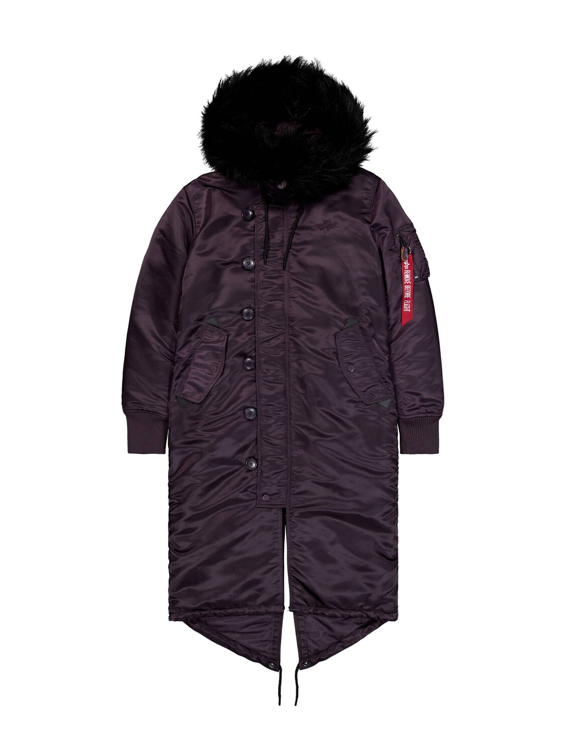 

Куртка длинная с хвостом Alpha Industries, коричневый