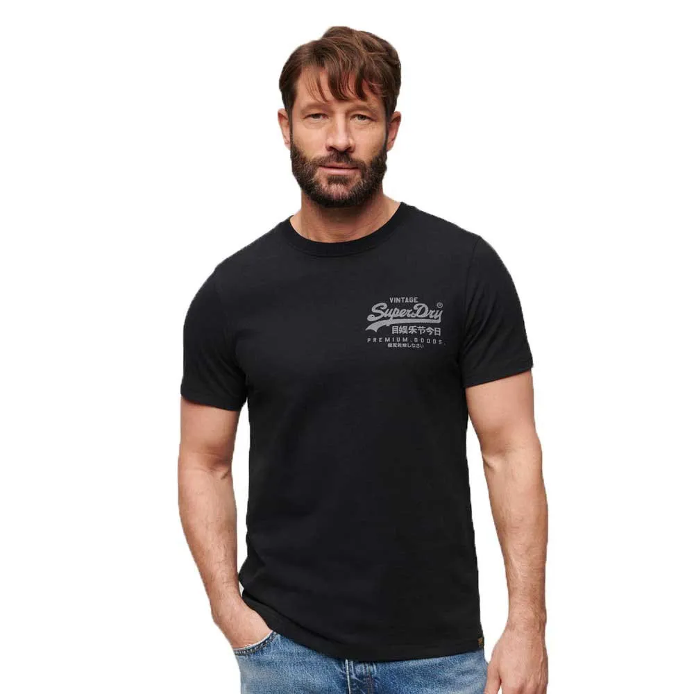 

Футболка Superdry Classic Vintage Logo Heritage, черный