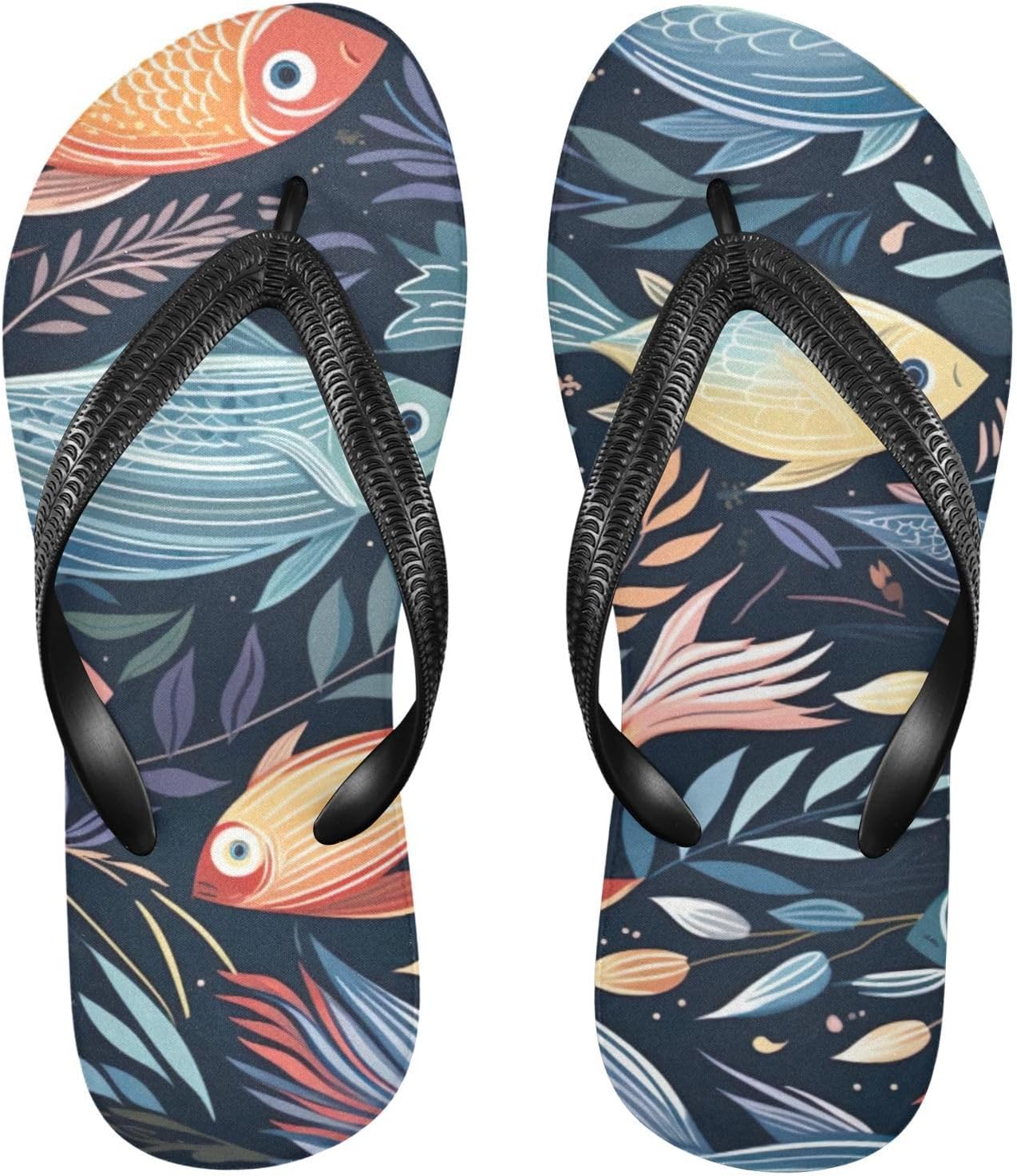 

Пляжные летние повседневные сандалии для женщин и мужчин, тапочки для душа, размер XS Kfbe, Fish