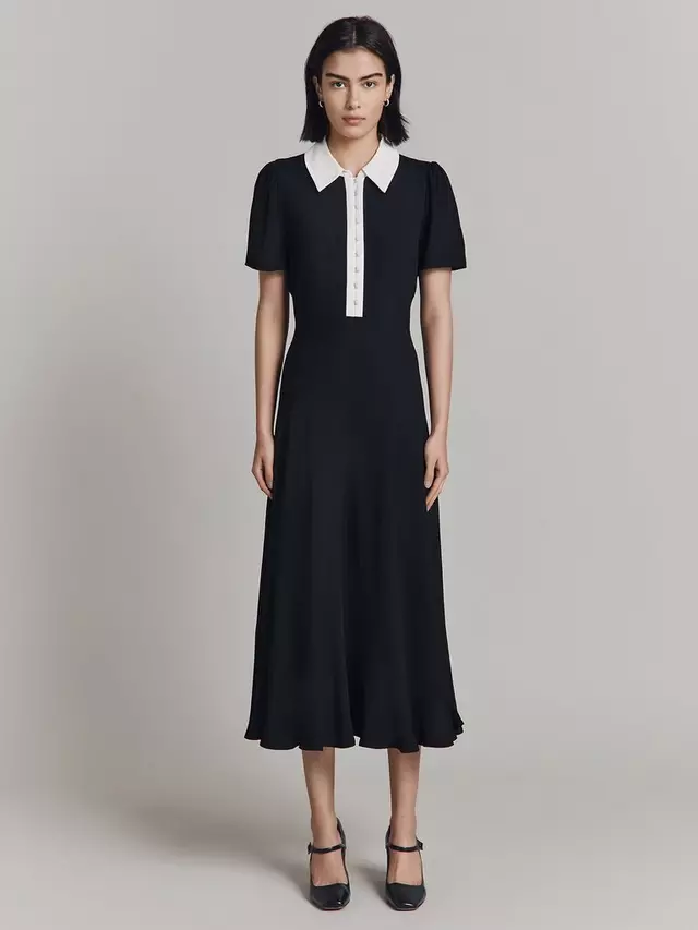 

Платье Ghost Bethan Crepe Midi, черный
