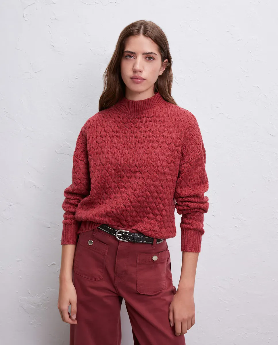 

Женский структурированный свитер Easy Wear, цвет 600 Rojo