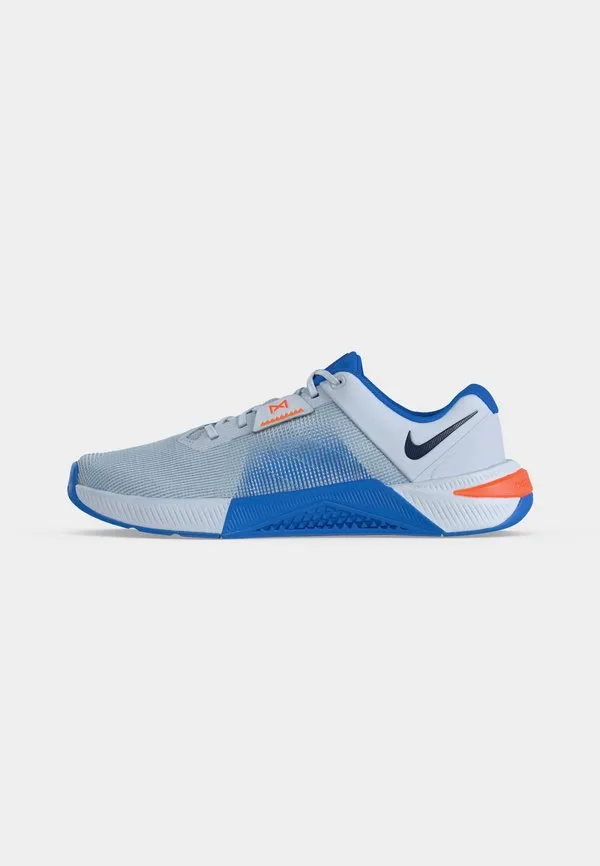 Кроссовки для тренировок metcon 10 Nike Performance, Football Grey/Midnight Navy/Blue Crystal/Orange Frost — фото 2