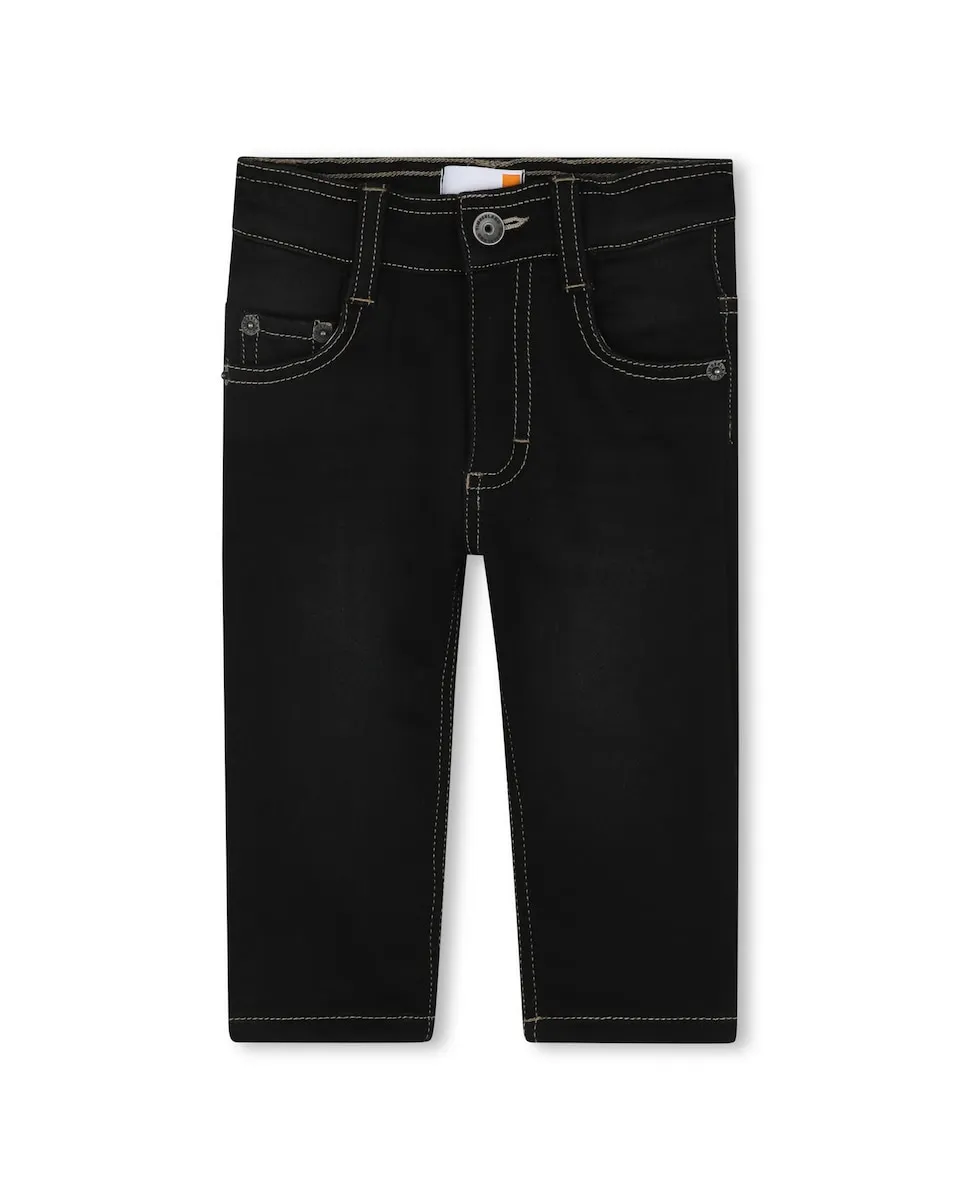 

Детские джинсы-каубой черного цвета Timberland