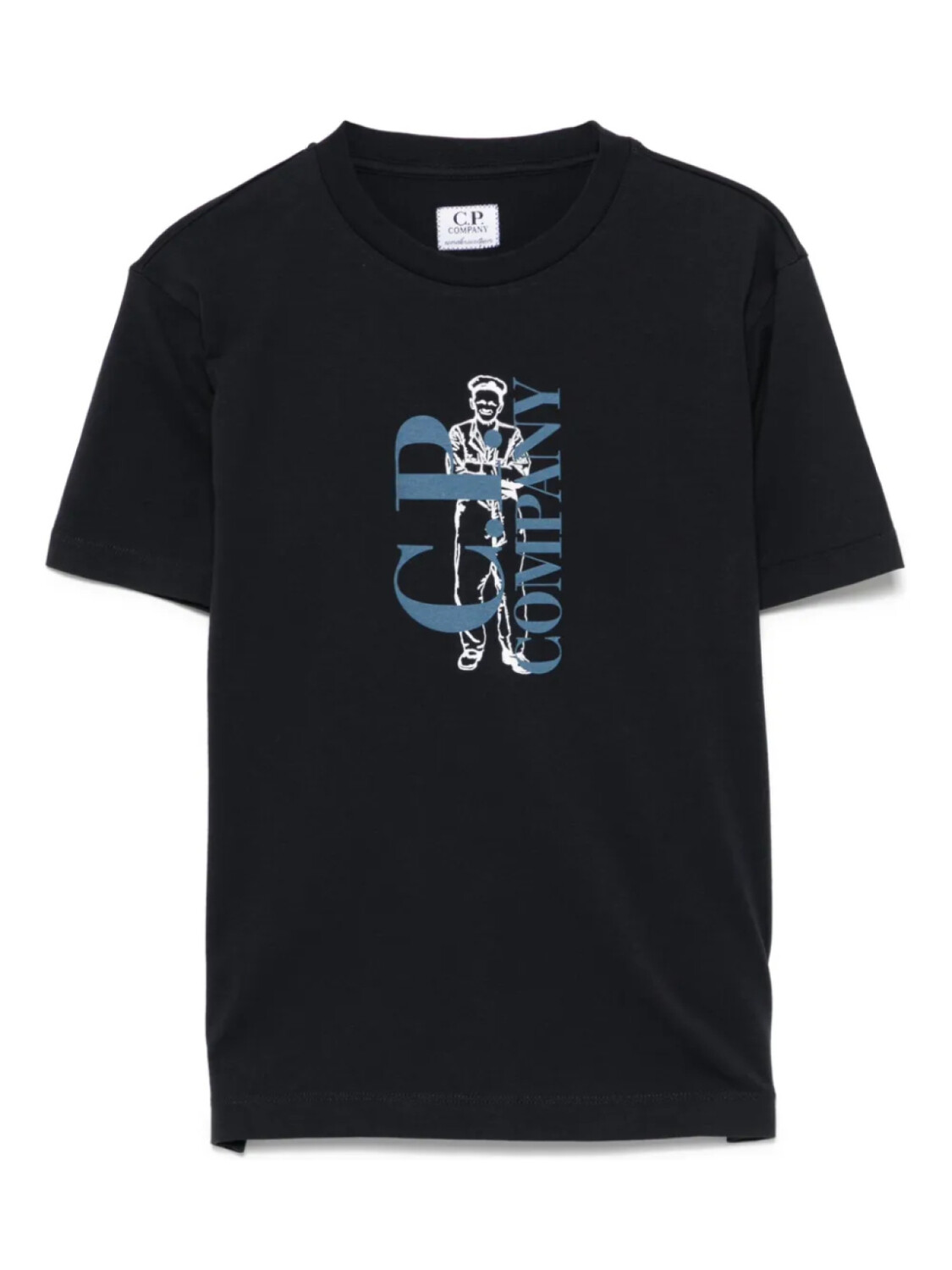 

Футболка с логотипом CP Company Kids C.P. Company Kids, синий