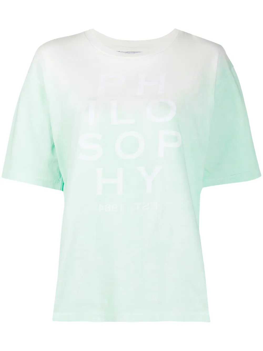 

Футболка с эффектом градиента Philosophy Di Lorenzo Serafini, зеленый