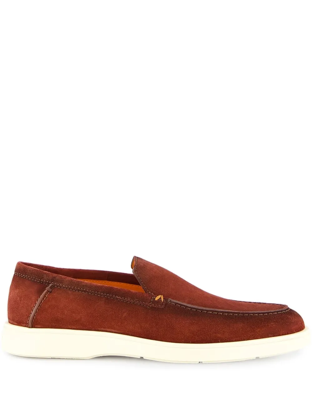 

Замшевые лоферы Santoni, коричневый