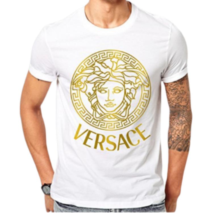 Хлопковая футболка VERSACE, белый — фото 4