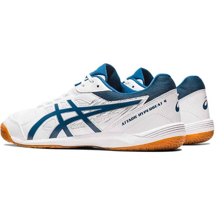 Унисекс кроссовки для настольного тенниса «Attack Hyperbeat 4» от ASICS, White/Pink Glow (101) — фото 3