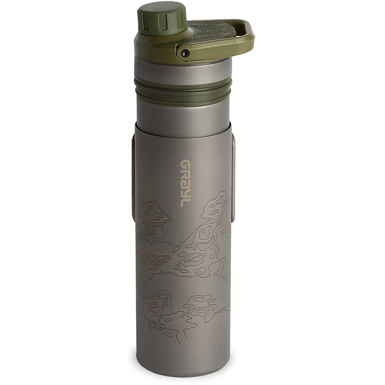 

Титановый фильтр для воды Ultra Press Purifier Grayl, оливковый