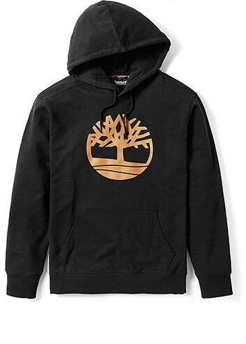 

Толстовка golden logo hoodie 'black' Timberland, черный