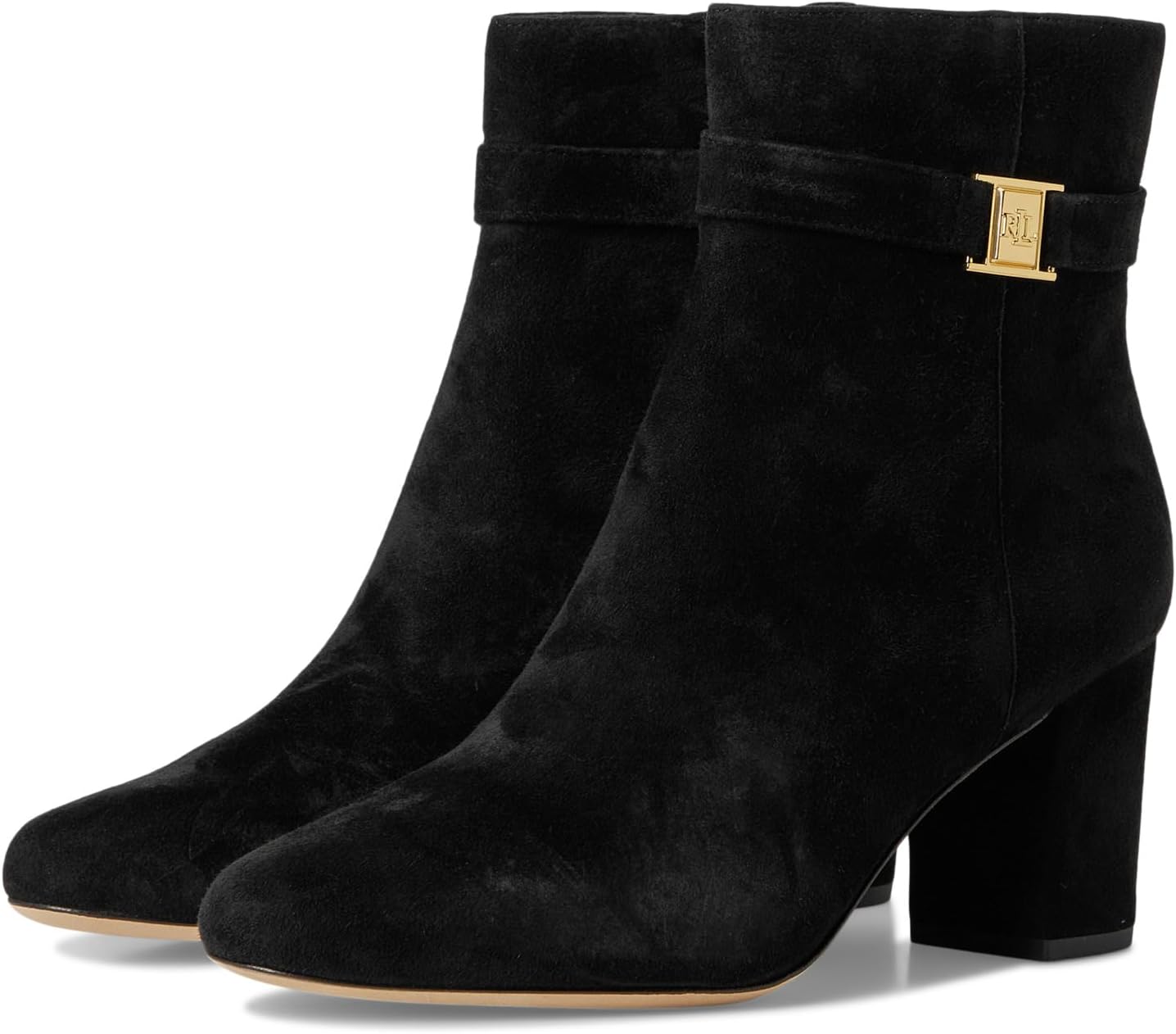 Ботинки Lauren Ralph Lauren Women's Kellie Suede Bootie Heel, Black