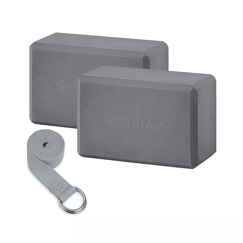 

Комбинированный ремень Gaiam Block Strap – 2 шт, серый