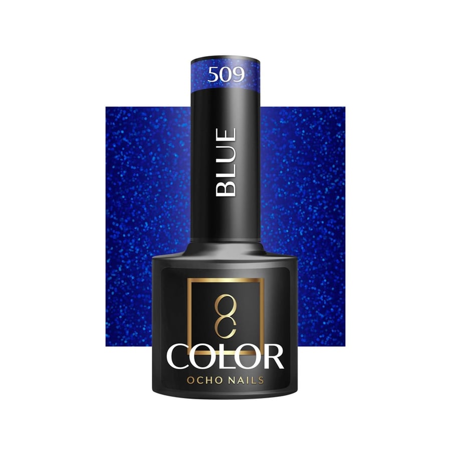

OCHO NAILS Гибридный лак для ногтей синий 509 -5 г Active Shop
