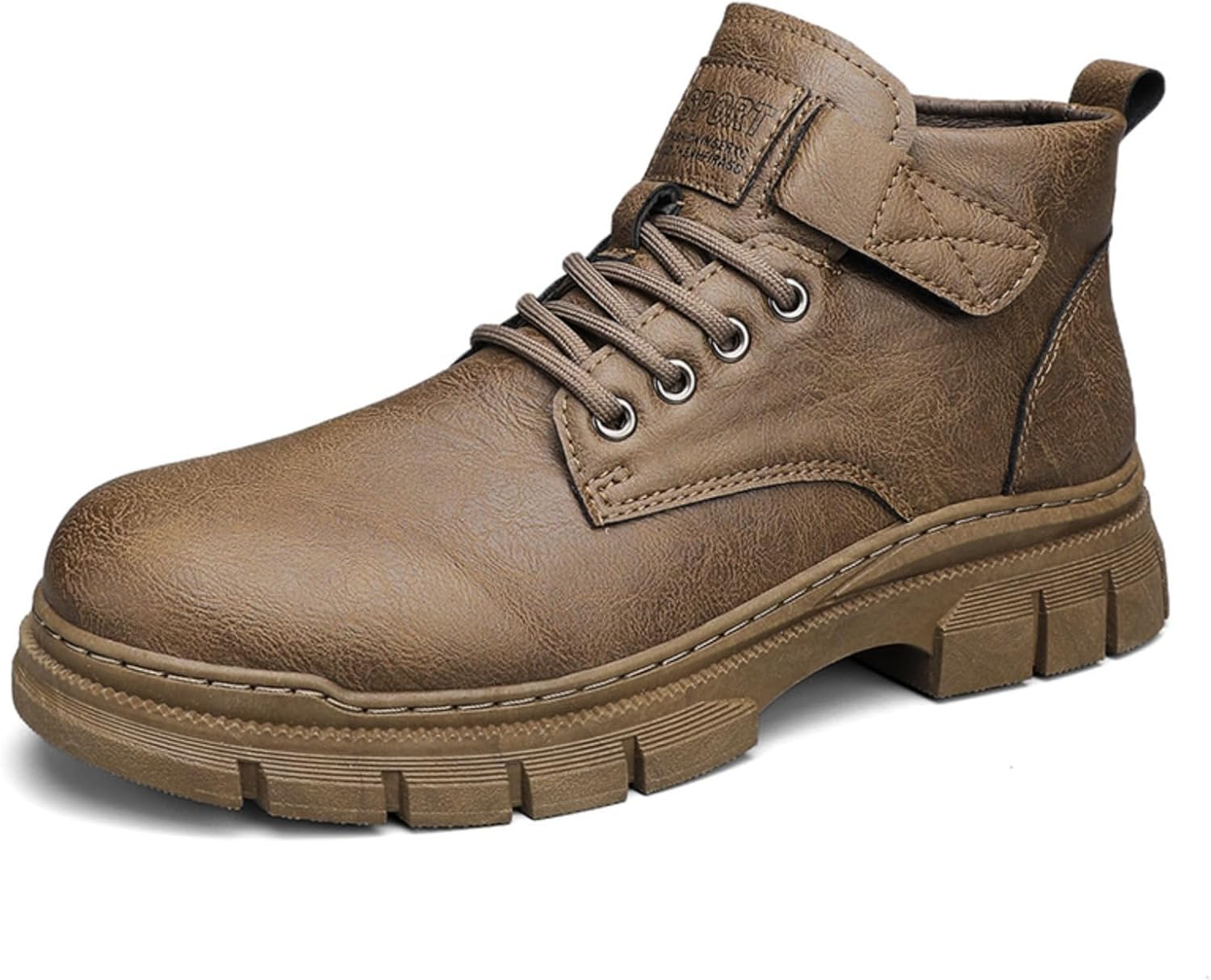 

Мужские оксфордские ботинки Azttoztto средней высоты, замшевые кожаные ботинки на массивной подошве, коричневый