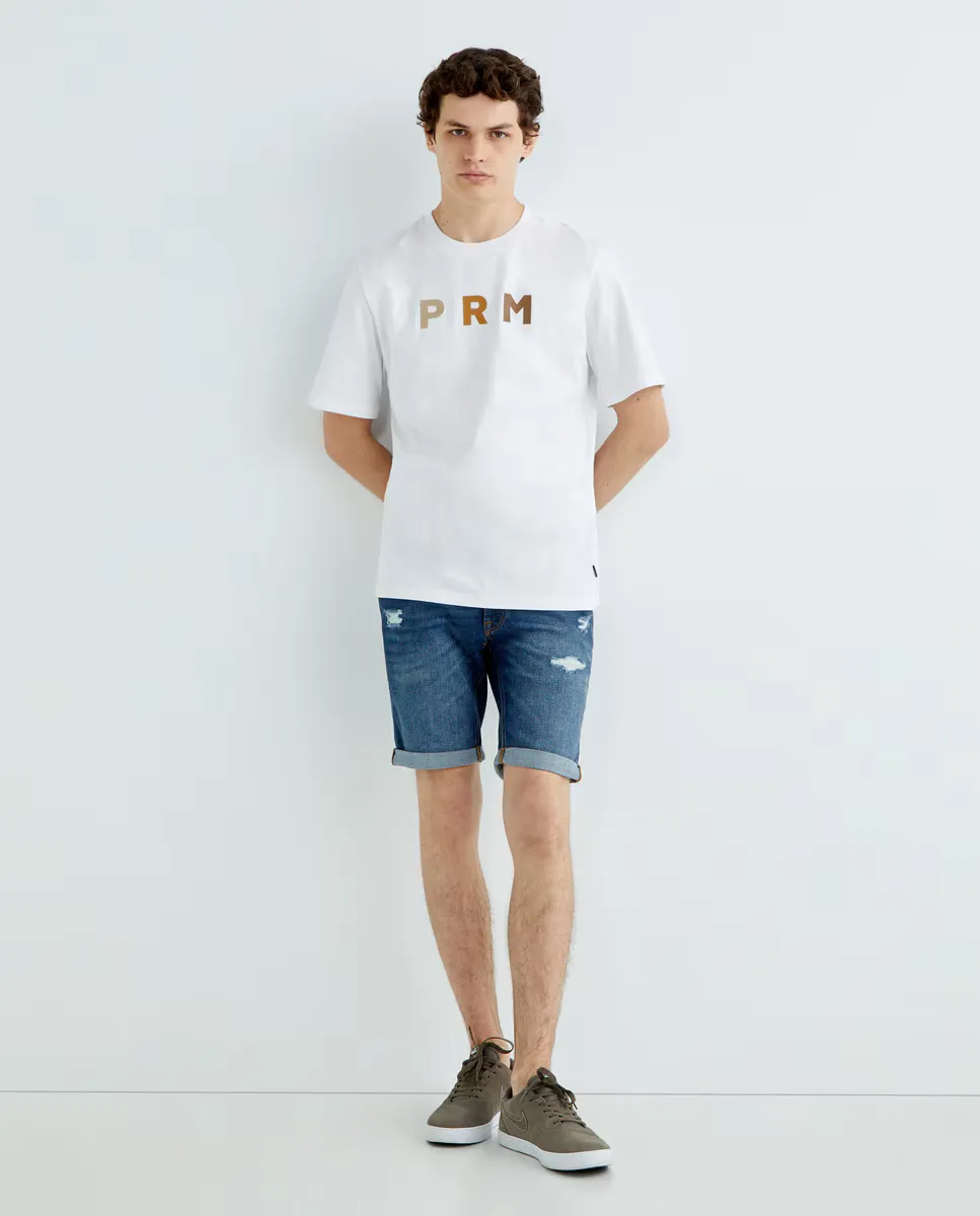 

Мужские рваные джинсовые шорты Jack & Jones, синий