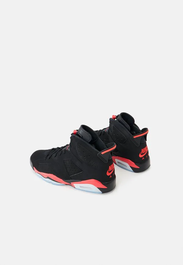 Кроссовки air jordan 6 retro hightop Jordan, Black/Light Crimson — фото 3