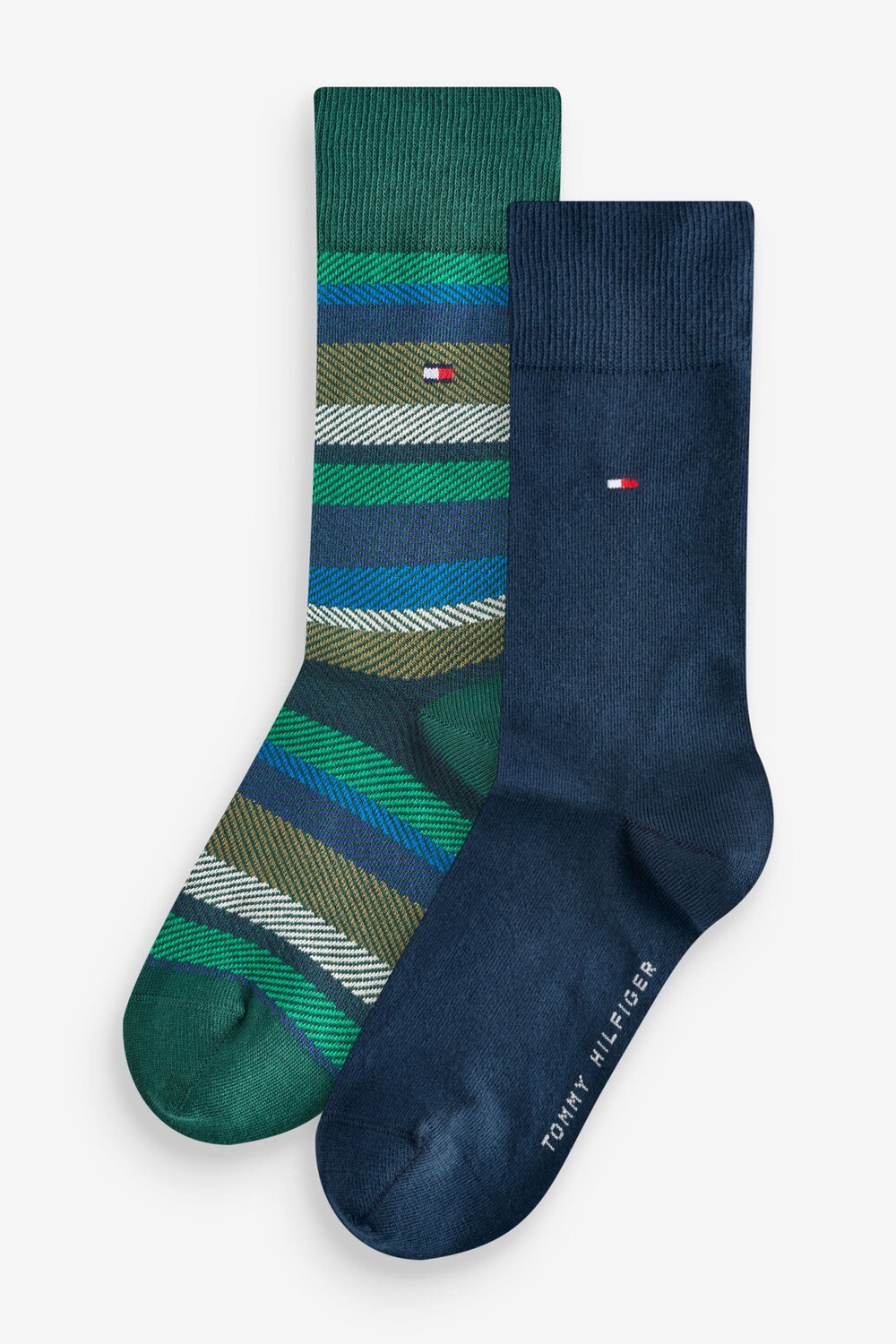 

Мужские синие носки 2 пары Tommy Hilfiger, зеленый