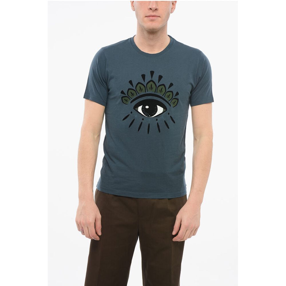 

Футболка EYE CLASSIC с круглым вырезом и флокированным принтом Kenzo, Blue
