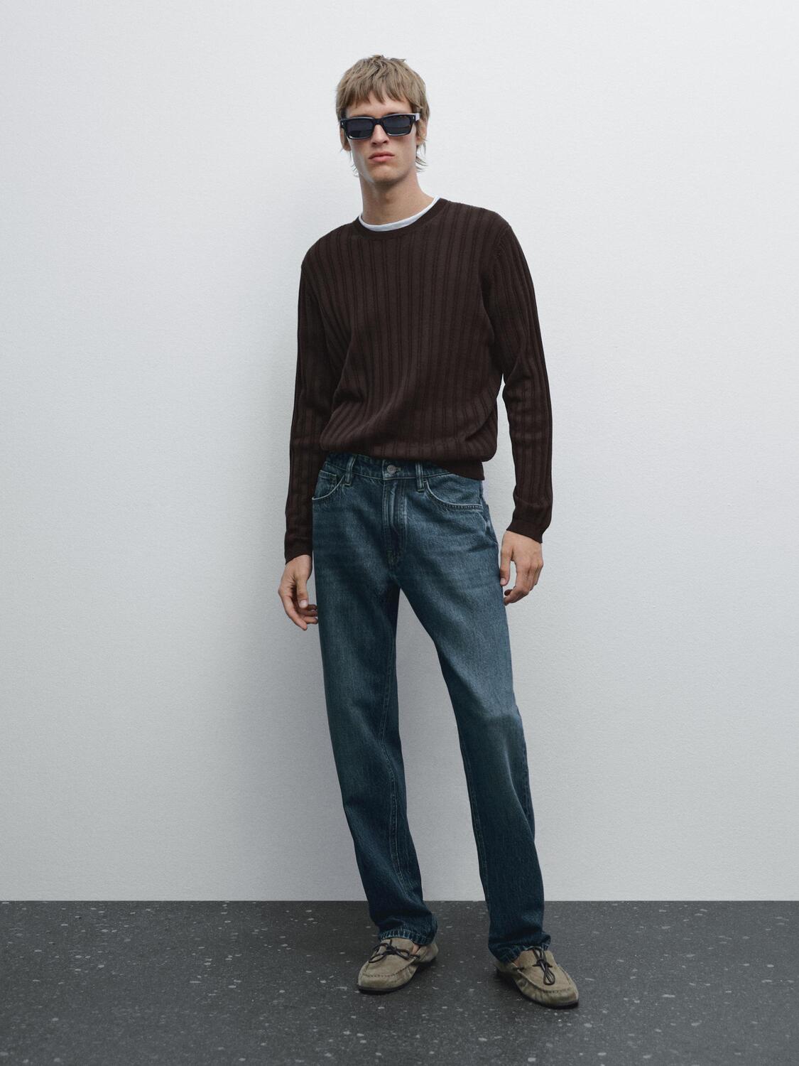 

Зауженные джинсы Massimo Dutti, синий