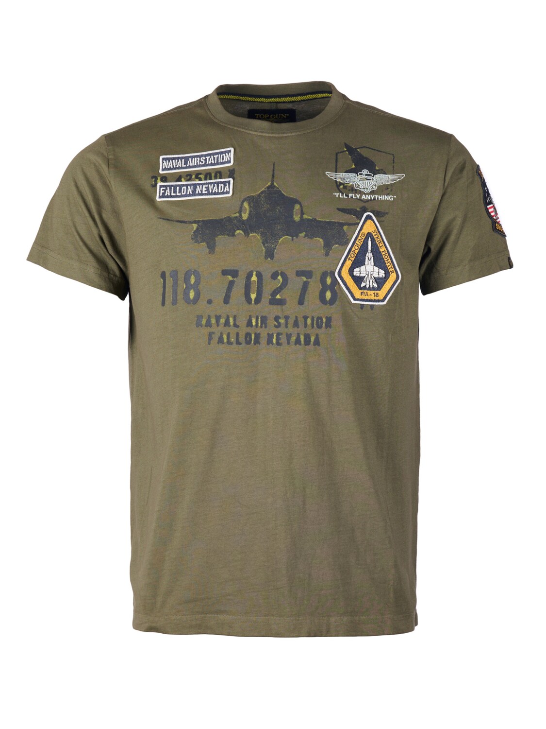 

TOP GUN Футболка в оливковом цвете
