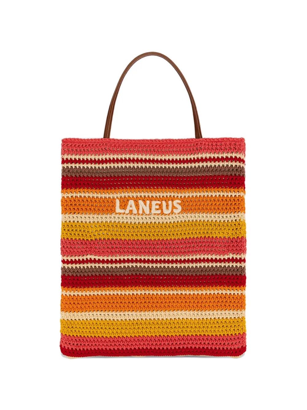 

Сумка через плечо с полосатым узором Laneus, красный