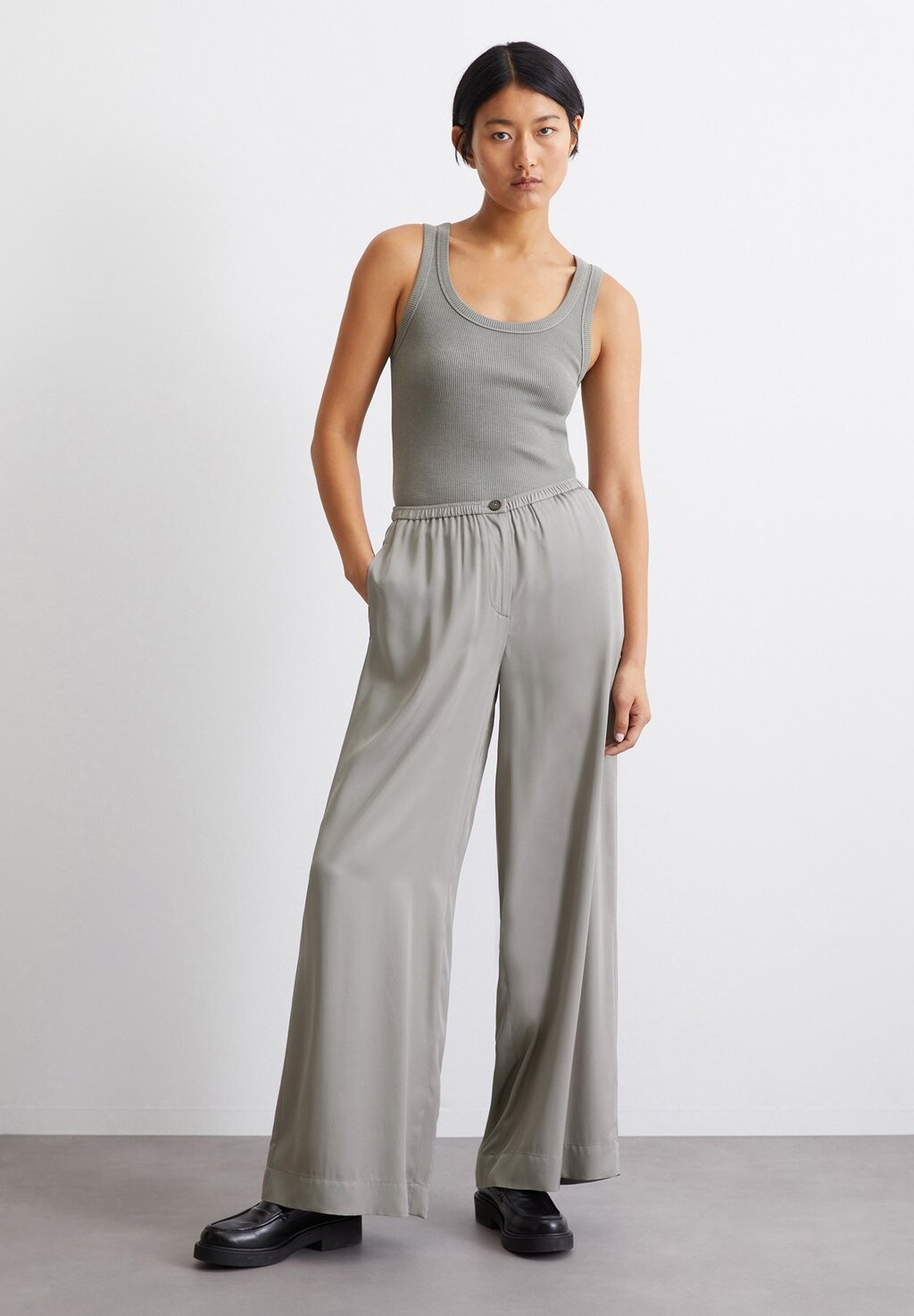 

Брюки SMART JOGGER WIDE LEG ELASTIC WAIST Marc O'Polo, серый