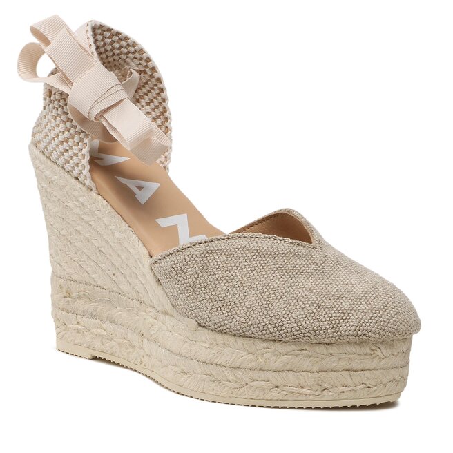 

Эспадрильи Manebi Heart-ShapedWedge Espadrilles, бежевый