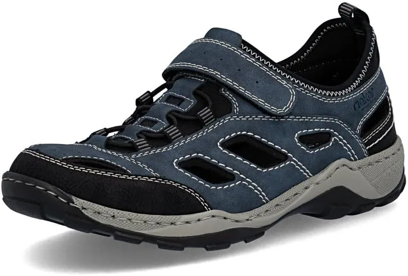 Мужские низкие кроссовки Rieker 08063, Мужская низкая обувь, Blue Combi 14