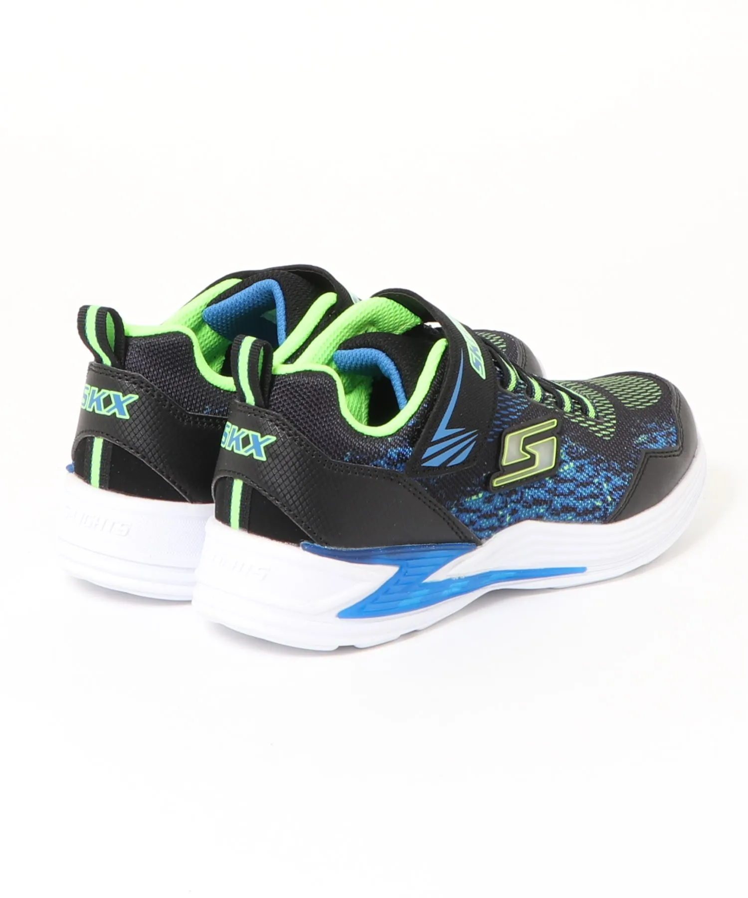 Детские кроссовки SKECHERS ERUPTERS III - DERLO чёрно-серебристые — фото 2