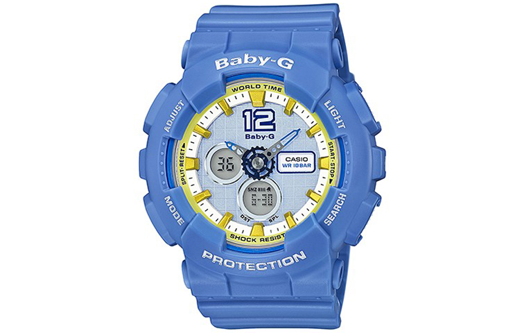 

CASIO Часы Women's BABY-G Blue Watch BA-120-2B, Blue Dial
