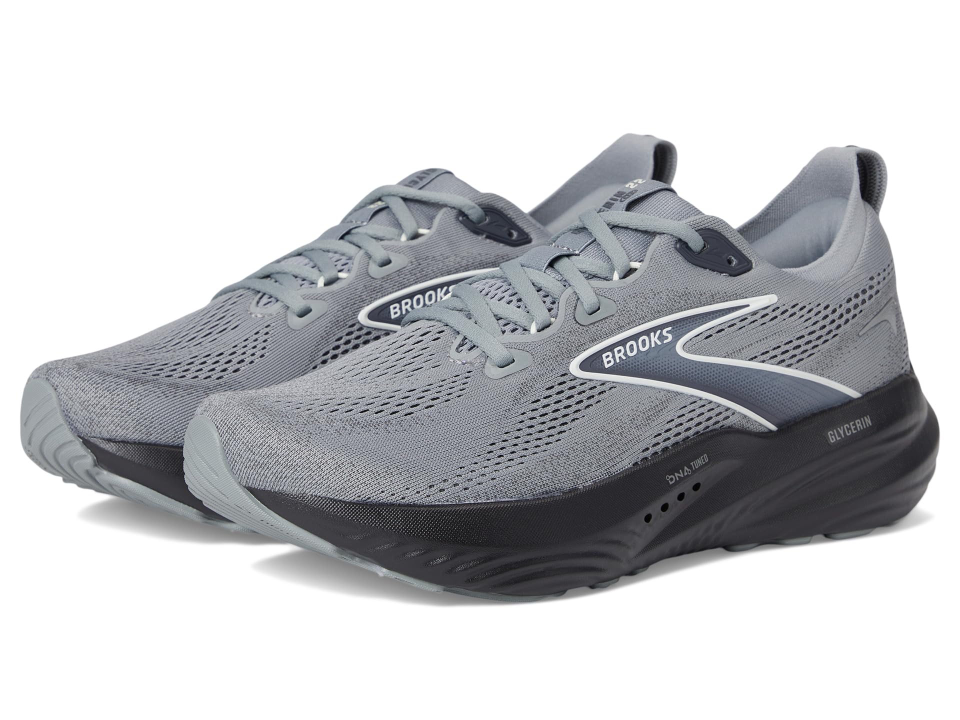 Туфли Brooks Glycerin 22, цвет Primer Gray/Ebony/Bluewash