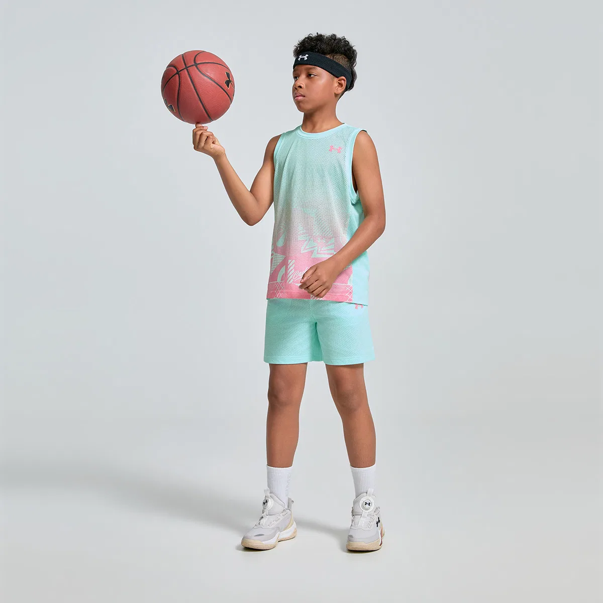 Топ-майка для подростков Under Armour мятно-зеленый — фото 4