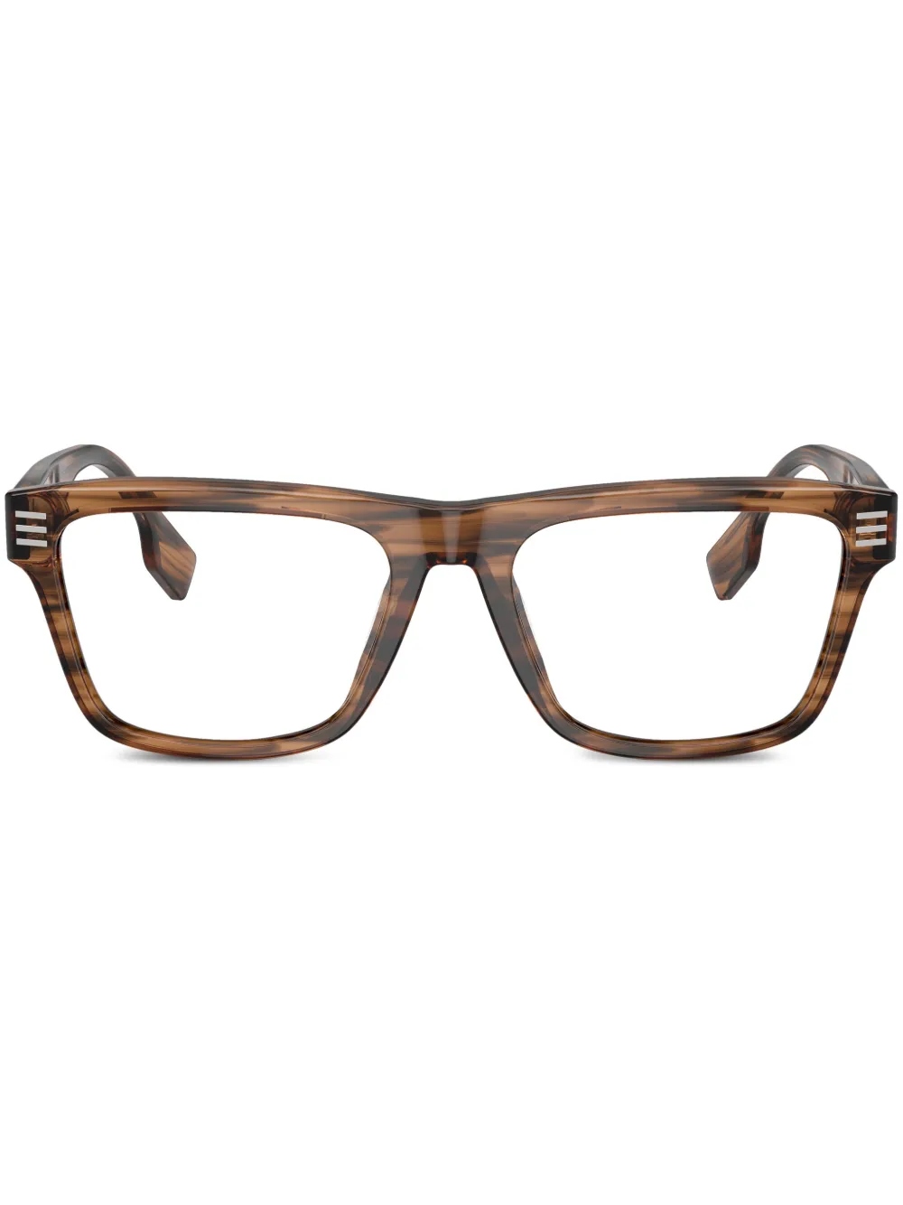 

Очки в квадратной оправе с логотипом Burberry Eyewear, коричневый