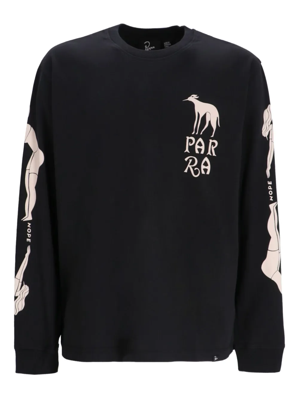 

Футболка с длинными рукавами и графичным принтом By Parra, черный