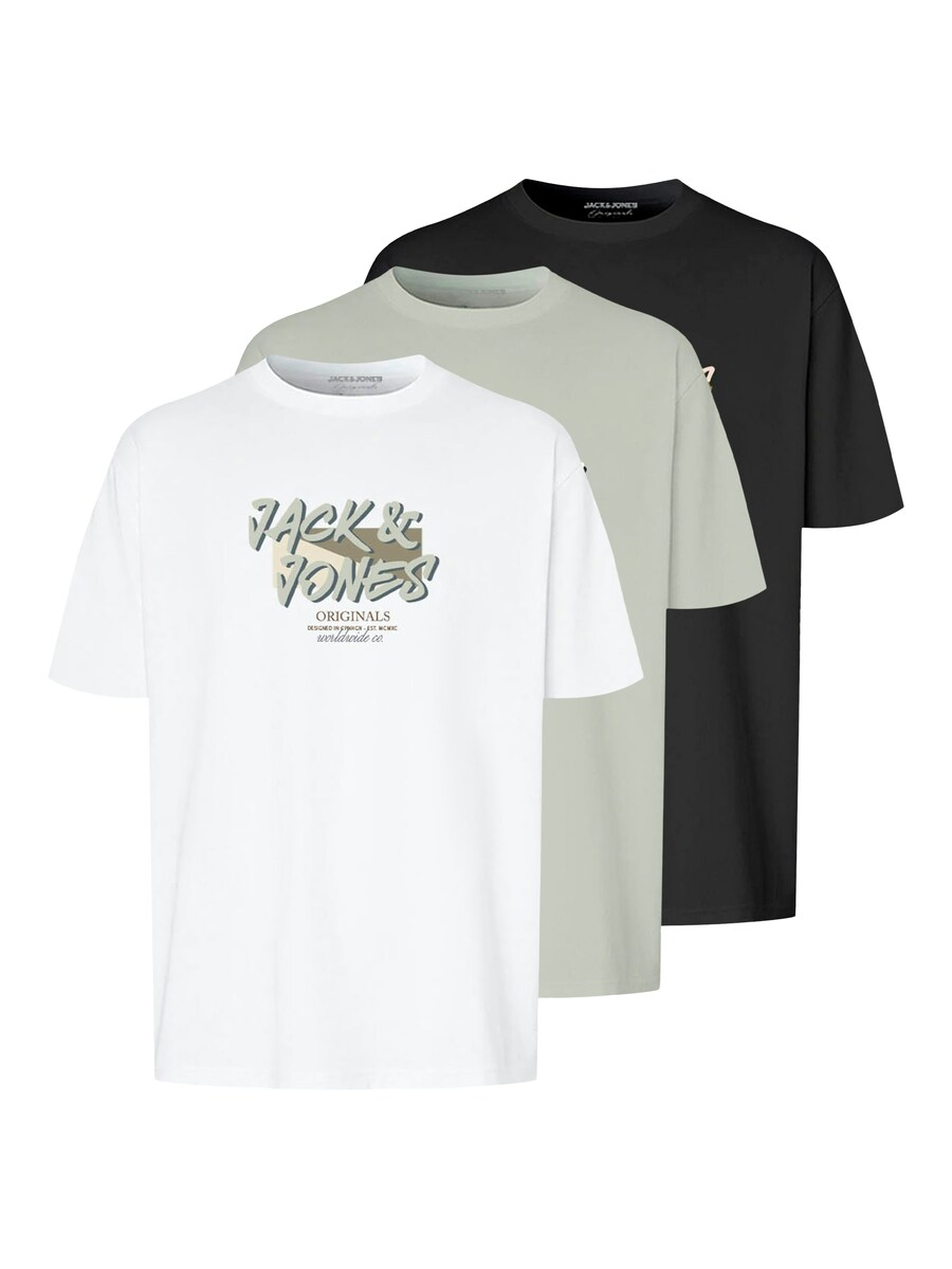 

Рубашка JACK & JONES, цвет Olive/Pastel green/Black/White