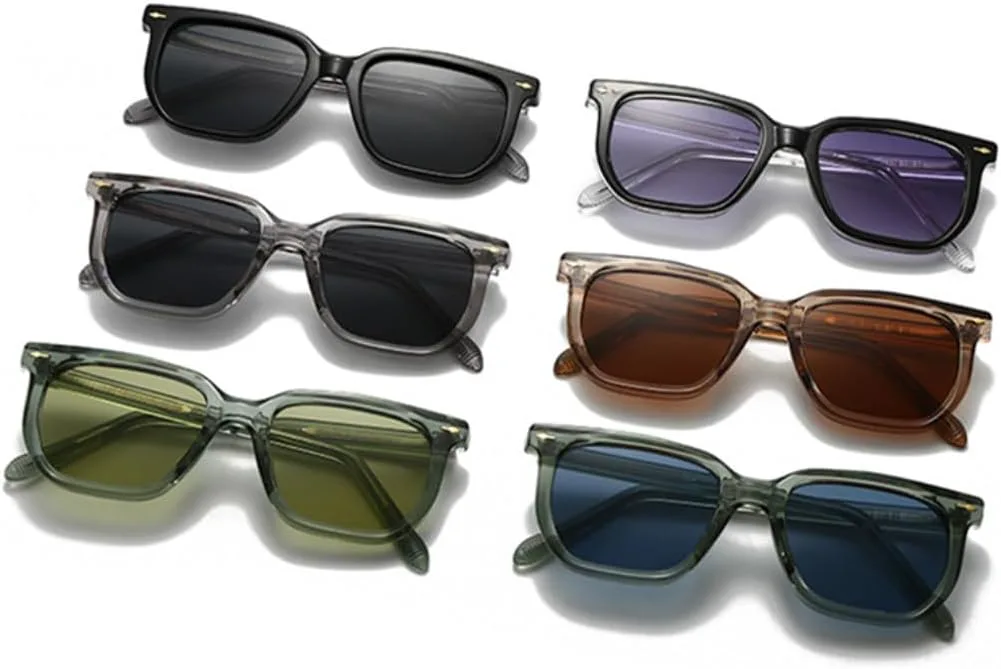 

Мужские солнцезащитные очки с градиентным затемнением, защита от УФ-излучения UV400, ретро-стиль, заклепки. Женские роскошные очки зеленого цвета UUPTTPL, Tea Tea