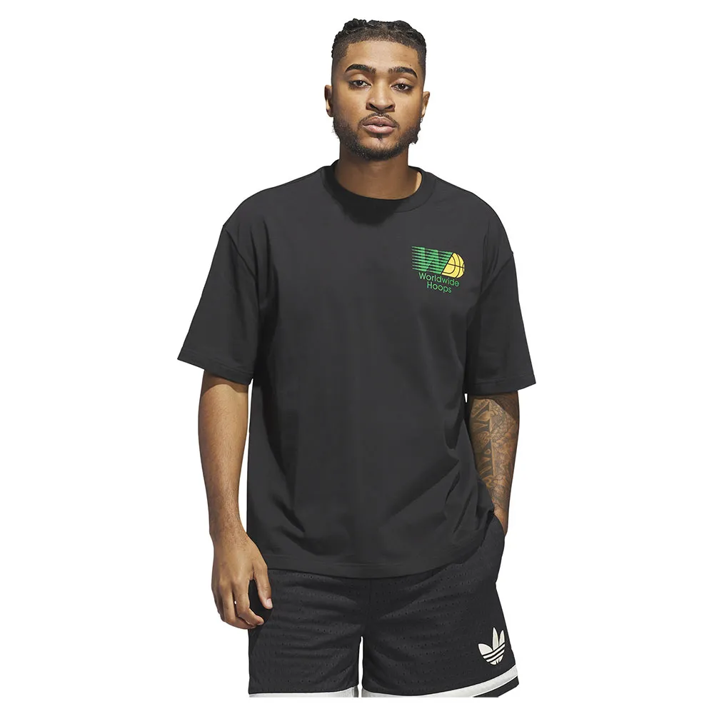 

Футболка adidas Originals Worldwide Hoops Spotlight GFX, черный