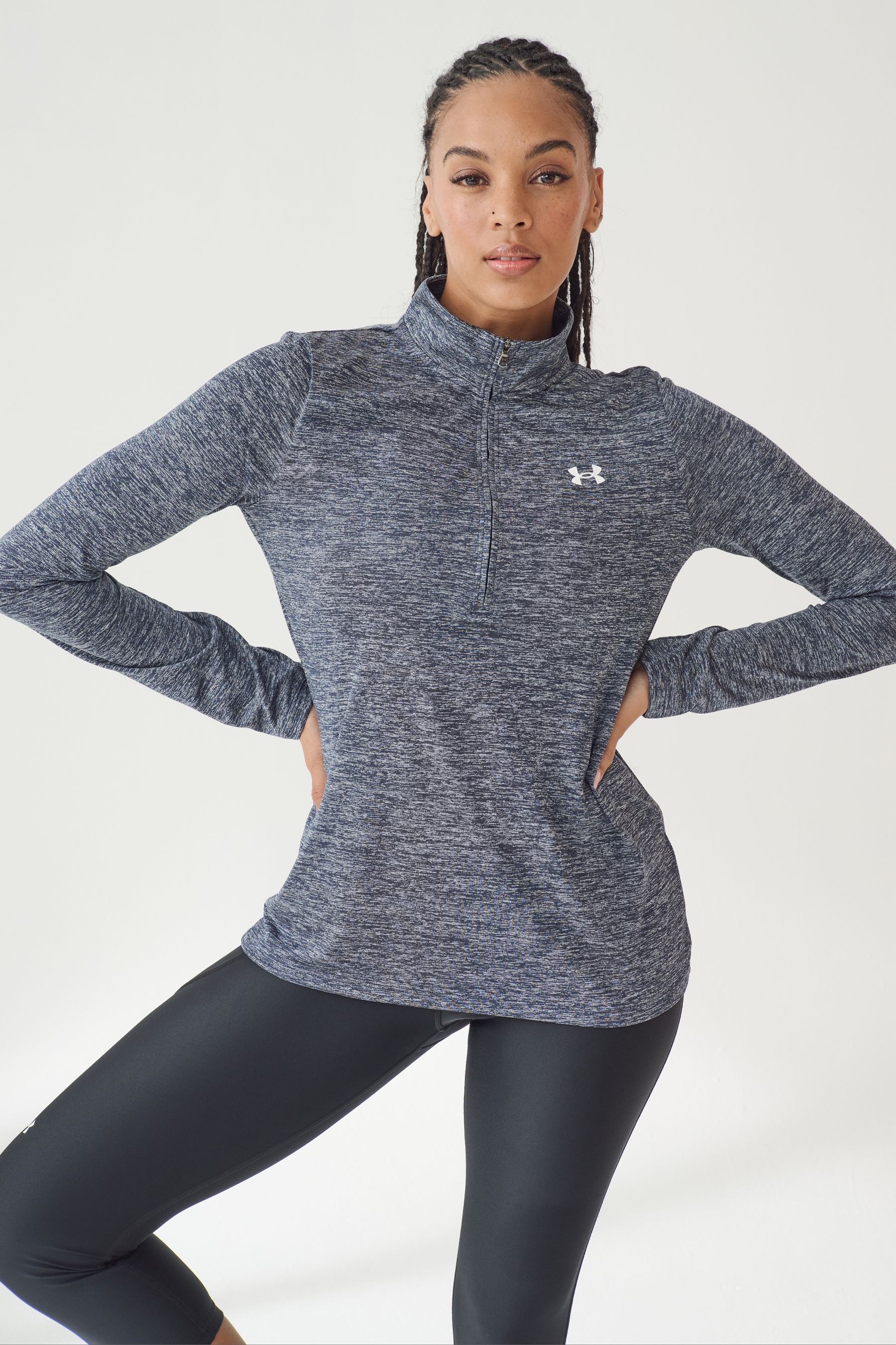 

Верхняя часть с застежкой молнией 1/2 Tech Twist Under Armour, синий