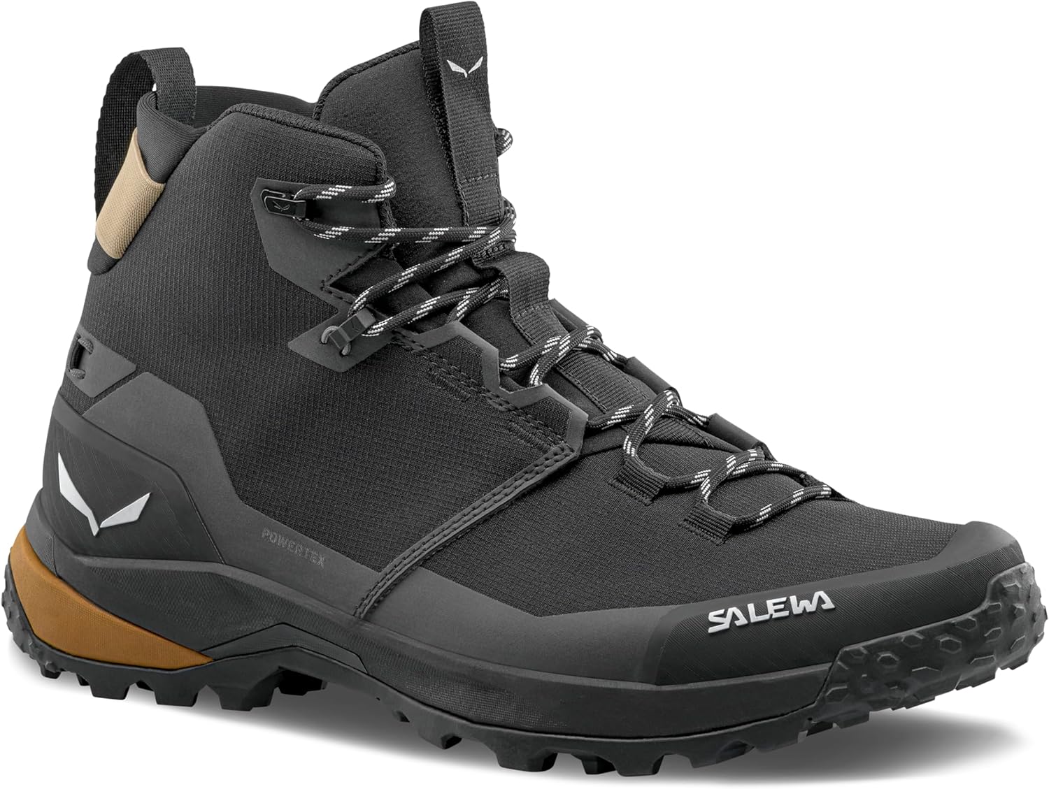 

Мужские ботинки Salewa Puez 2 Mid Powertex - водонепроницаемые для походов и треккинга, черный