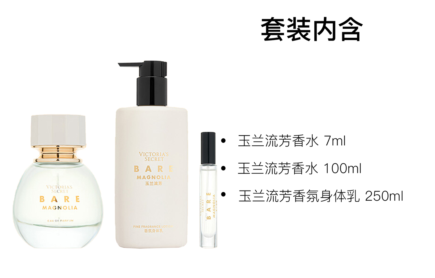 Набор парфюмированного лосьона для тела neroli vanilla 7 мл+100 мл+250 мл Victoria's Secret — фото 2