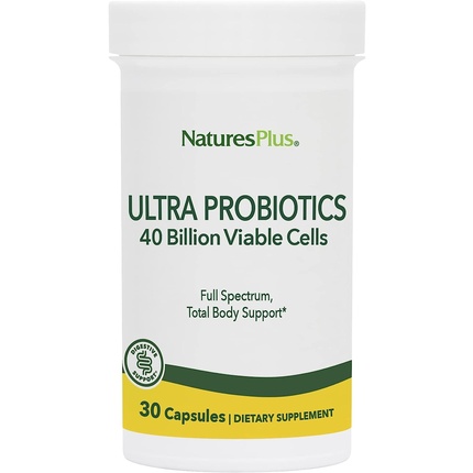 

Naturesplus Ultra Probiotics Пищеварительная добавка максимальной силы, 30 вегетарианских капсул, Nature'S Plus